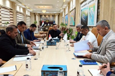 اجتماع في شركة موانئ العراق  لبحث تنظيم حركة السفن وتوحيد تصاريح الدخول والمغادرة