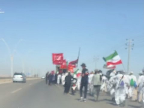 وصول الموكب الإيراني إلى محافظة البصرة متوجها إلى مدينة كربلاء المقدسة
