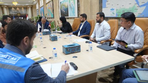 الموانئ تبحث مع (دايو) المباشرة بتنفيذ المنشآت الإدارية في ميناء الفاو الكبير