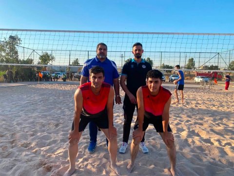 منتخب تربية البصرة يتأهل إلى المربع الذهبي في بطولة الوزارة للكرة الطائرة الشاطئية