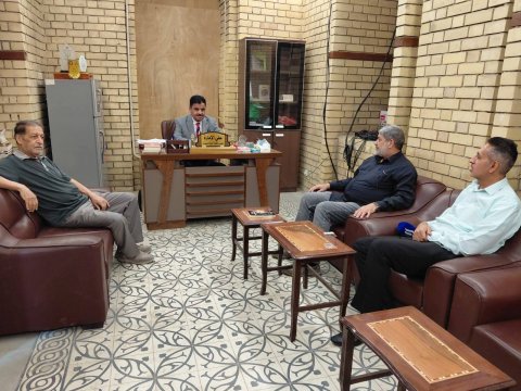 قصر الثقافة والفنون واتحاد الأدباء في  البصرة يبحثان التعاون الثقافي المشترك