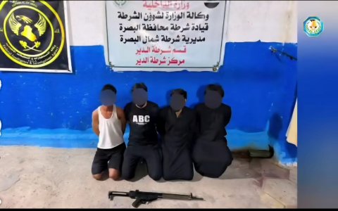 القبض على متهم بالإرهاب وثلاثة مطلوبين في عملية أمنية شمالي البصرة