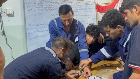 الدفاع المدني في البصرة ينقذ إصبع مواطن علق فيه خاتم بقضاء الدير