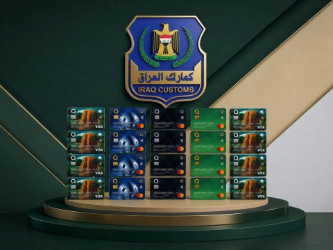 احباط محاولة تهريب (24) بطاقة \"فيزا كارد\" بحوزة مسافرة في مطار بغداد الدولي