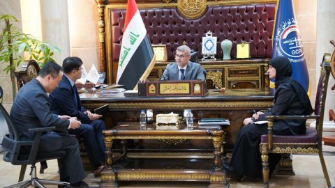 موانئ العراق تبحث مع شركة دايو الكورية تعزيز التعاون في مشروع ميناء الفاو الكبير