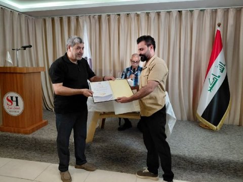 قصر الثقافة والفنون في البصرة يحتفي بالفنانين المشاركين في معرض ( الوان من الطف)