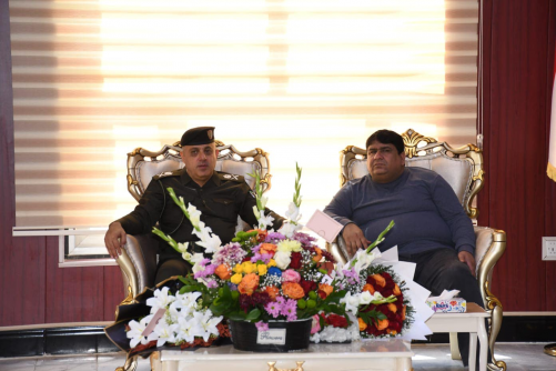 قائد شرطة البصرة الجديد يناقش مع مدير استخبارات ومكافحة ارها