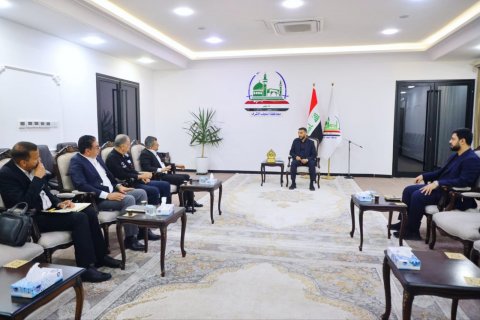 محافظ النجف يبحث م مدير عام إنتاج الطاقة الكهربائية في الفرات الأوسط  متطلبات الزيارات المليونية ودعم القطاع الزراعي