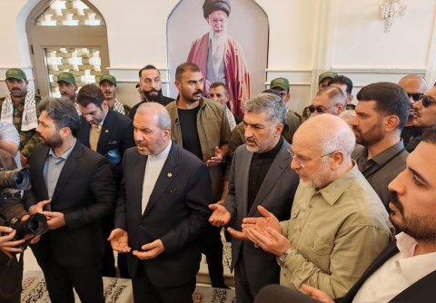 رئيس مجلس الشورى الإسلامي الإيراني يصل الى محافظة النجف