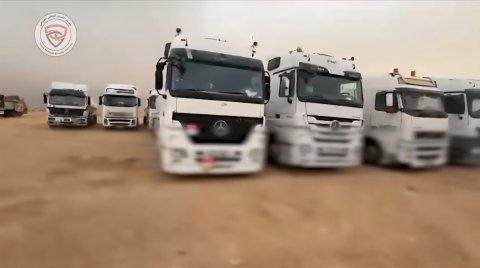 الأمن الوطني يضبط (١٤) صهريجاً وعجلة حمل محمّلة بمشتقات نفطية معدّة للتهريب خارج البلاد 