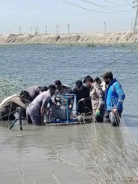 نقل الطاقة الجنوبية تنجز صيانة لخط الشعيبة – كرمة علي في ظروف صعبة داخل المستنقعات