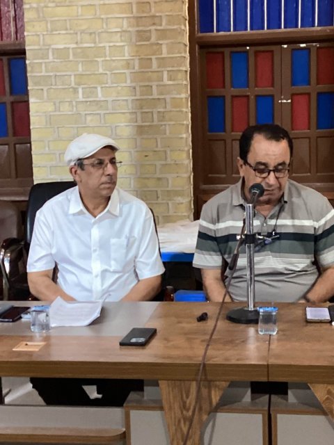 طالب محمود السيد يتحدث عن ( الموروث بين سلطة الشفاهي والتدوين ) في اتحاد الادباء والكتّاب في البصرة