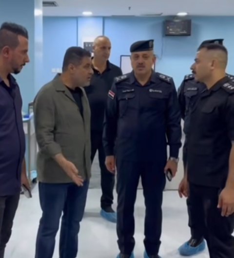 الفريجي وقائد شرطة البصرة يتفقدان جرحى المواجهة مع أحد مروّجي المخدرات