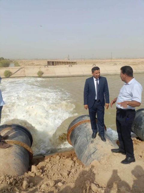 المباشرة بضخ المياه من نهر السويب لتحسين جودة المياه في قضاء شط العرب