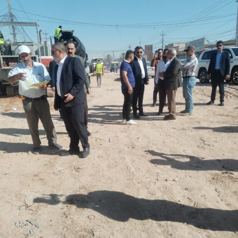 محافظ النجف يتابع ميدانياً استكمال تأهيل شارع المعمل في الكوفة