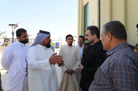 ضمن زيارته لمنافذ البصرة... الوائلي يتفقد منفذ سفوان ويشدد على تسريع حركة المسافرين والبضائع