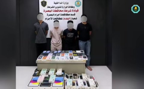 القبض على متهم بسرقة محل للهواتف النقالة بالبصرة 
