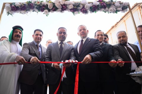 افتتاح بناية جديدة لمدرسة الجزيرة الرابعة في قضاء شط العرب بالبصرة 