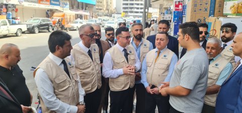 وكيل وزارة العمل يجري جولة ميدانية في البصرة للتعريف بالضمان الاجتماعي الاختياري