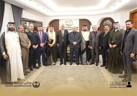 رئيس مجلس محافظة البصرة يبحث مع مدير شؤون عشائر العراق التعاون المشترك 