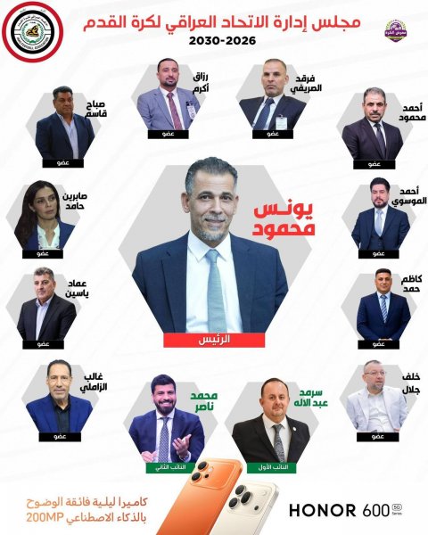 انتخاب اعضاءالمكتبِ التنفيذيّ في الاتحادِ العراقيِّ لكُرةِ القدم