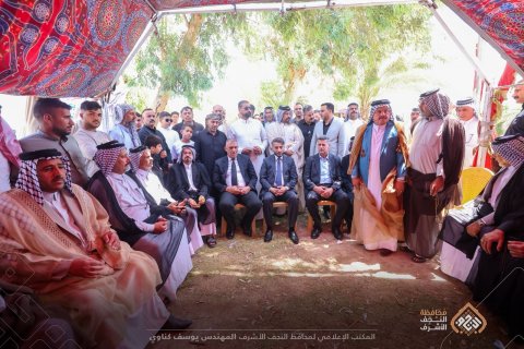 محافظ النجف يؤكد دعمه للفلاحين ويواصل متابعة صرف مستحقاتهم المالية