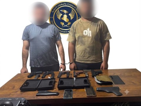 مديرية الجريمة المنظمة في ديالى  تُحبط محاولة لتهريب الأسلحة إلى بغداد