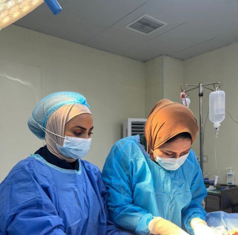 استئصال ورم \\ طفيلي \\ نادِر لمريضة ثلاثينية في مستشفى البصرة للنسائية