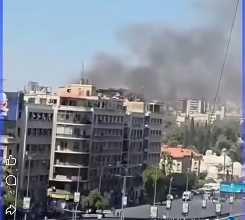 انفجار مجموعة عبوات ناسفة قرب الفندق الذي يقيم به ماكرون بدمشق