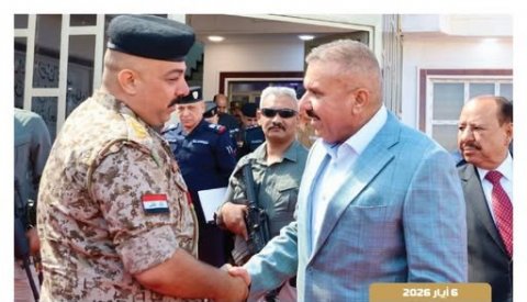 وزير الداخلية يتفقد الشريط الحدودي في منطقة الباغوز بقضاء القائم في الانبار