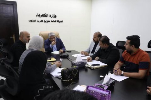 مدير عام توزيع كهرباء الجنوب: حقوق المنتسبين خط أحمر ومتابعة لتسريع إنجاز الترقيات والعلاوات