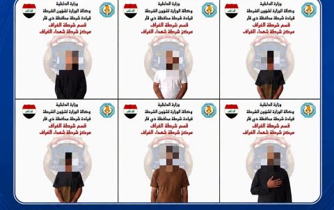 شرطة ذي قار تلقي القبض على 6 متهمين بقضية الشروع بالقتل في قضاء الغراف