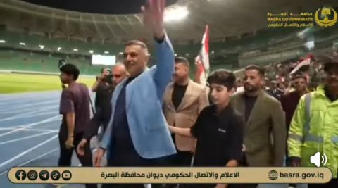 البصرة تحتفي باسود الرافدين تثمينا لتأهلهم لكأس العالم