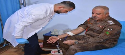 دعما للمستشفيات الحكومية في البصرة ... حملة تبرع بالدم لضباط ومنتسبي قوات حدود المنطقة الرابعة