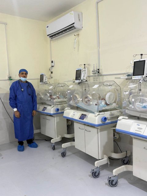 ردهة الخدج في مستشفى المدينة العام بالبصرة تنقذ توأماً ثلاثياً من أهالي الجبايش