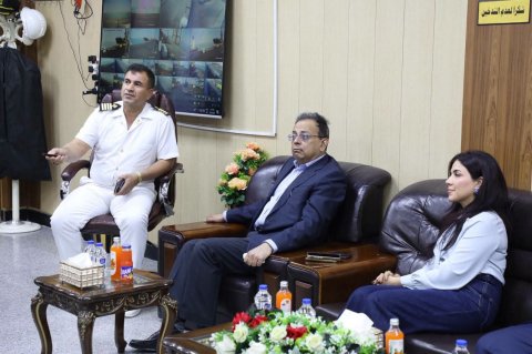 موانئ العراق تبحث مع السفير الهندي آفاق التعاون المشترك 