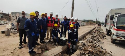 موانئ العراق : إنجاز مشروع تصريف جديد في منطقة المعقل