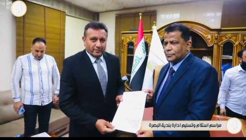 فراس عبد الخالق يتسنم مهامه مديرا لبلدية البصرة