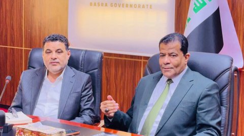 معاون محافظ البصرة  يناقش مع   لجنة تنظيم العمل في منفذ الشلامچة انسيابية دخول العجلات القادمة من ايران