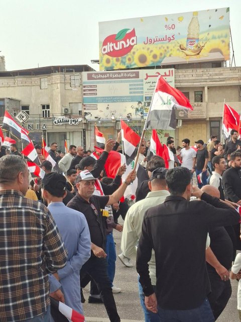 تظاهرة  حاشدة لاتباع  التيار الصدري في ا