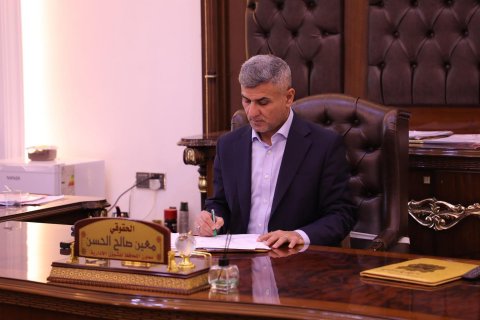 معاون محافظ البصرة  يبحث مع  رئيس  الإتحاد الفرعي لكرة القدم الارتقاء بالواقع  الرياضي في المحافظة